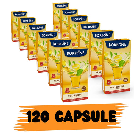 Caffe' Borbone Box Capsule Nespresso Infuso The al Limone 120pz