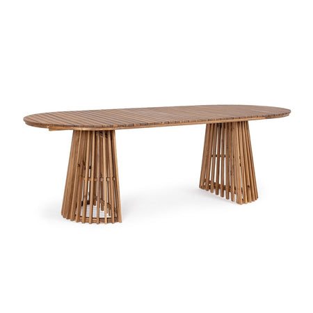 Tavolo "Rodano" in legno di acacia con finitura ad olio per arredo casa