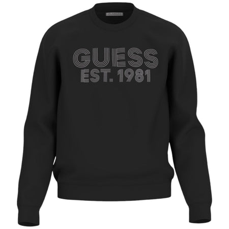 Guess felpa nera Beau M4YQ08 K9Z21