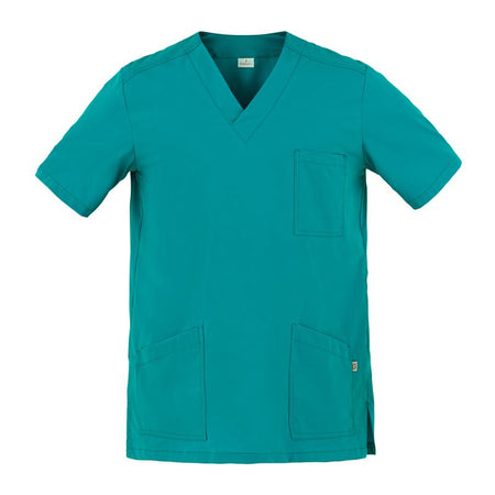 Casacca Flavio Verde Casacca Infermiere Medicale Collo a V No Stiro Microfibra Superleggera