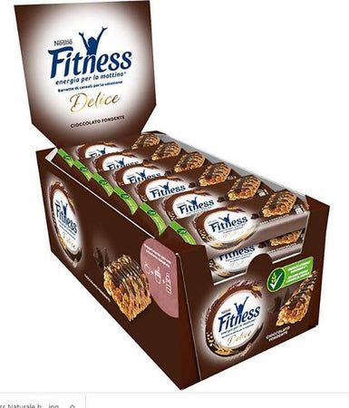 24 pezzi Fitness Delice Cioccolato al latte barretta Nestlé 23,50 gr, confezione 24 pz barrette dietetiche Non solo caffè online - Albano Laziale, Commerciovirtuoso.it