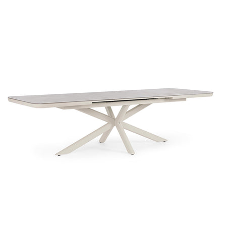 Tavolo "Pascal" allungabile struttura in alluminio verniciato a polvere 200-260 x h 76 cm