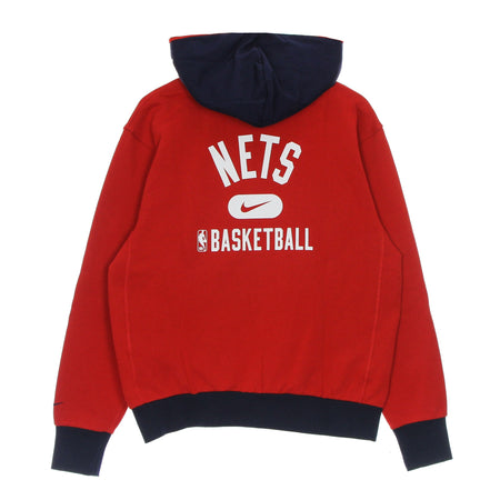 NIKE NBA Felpa Cappuccio Zip Uomo Nba Fleece Full-zip Hoodie Bronet University Red/college Navy da uomo