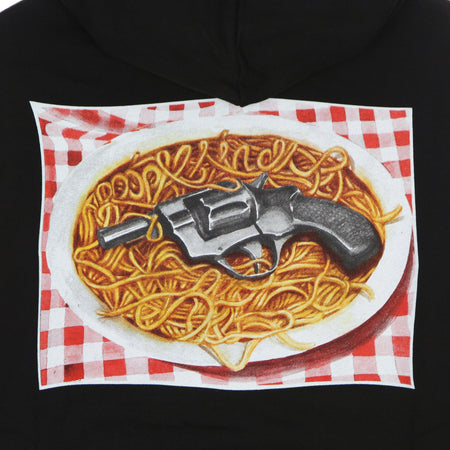PROPAGANDA Felpa Leggera Cappuccio Uomo Spaghetti Hoodie Black da uomo