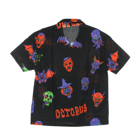 OCTOPUS Camicia Manica Corta Uomo Halloween Monsters Familiy Shirt Black/purple da uomo