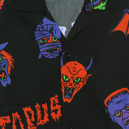 OCTOPUS Camicia Manica Corta Uomo Halloween Monsters Familiy Shirt Black/purple da uomo