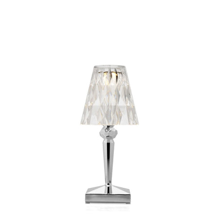 LAMPADA A BATTERIA BATTERY CROMO METALLIZZATO