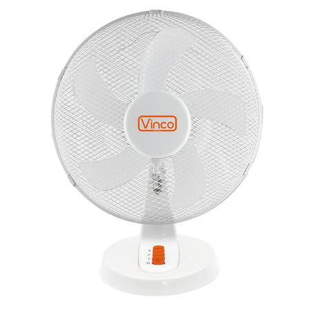 VINCO COD.70602 Ventilatore da Tavolo 45W A 5 Pale Con 3 Velocità - Oscillazione Automatica