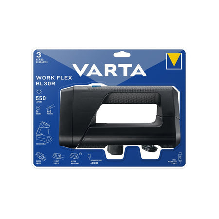 Faretto LED 5W di lavoro Flex BL30R Varta ricaricabile