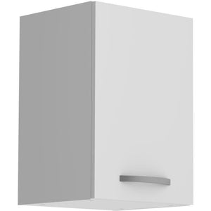 Oslo High Furniture 1 Door + Tablet - Matt White Decor - L 40 X D 36 X H 58 cm