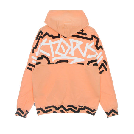 OCTOPUS Felpa Leggera Cappuccio Uomo Octopus Tag Hoodie Peach da uomo