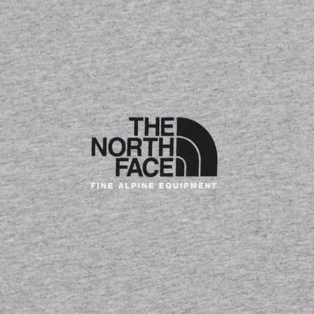 THE NORTH FACE Felpa Cappuccio Uomo Fine Alpine Hoodie Light Grey Heather da uomo