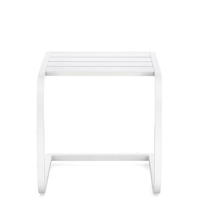 Tavolino "Taylor" struttura in alluminio per arredo casa da 40 x 40 cm