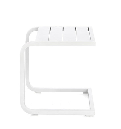 Tavolino "Taylor" struttura in alluminio per arredo casa da 40 x 40 cm