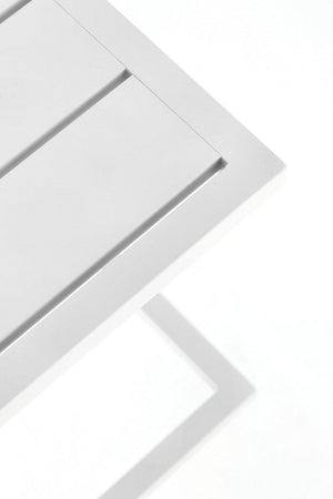 Tavolino "Taylor" struttura in alluminio per arredo casa da 40 x 40 cm