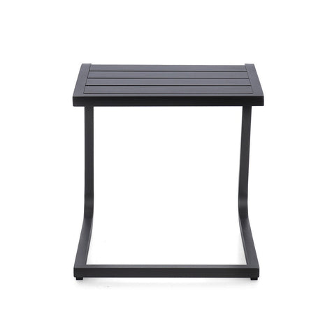 Tavolino "Taylor" struttura in alluminio per arredo casa da 40 x 40 cm