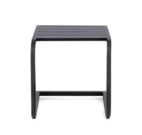 Tavolino "Taylor" struttura in alluminio per arredo casa da 40 x 40 cm