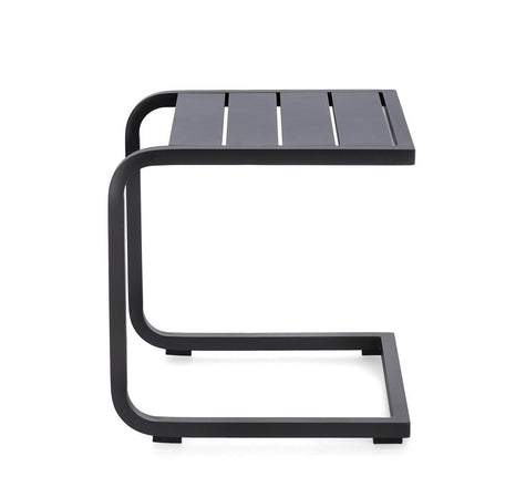 Tavolino "Taylor" struttura in alluminio per arredo casa da 40 x 40 cm