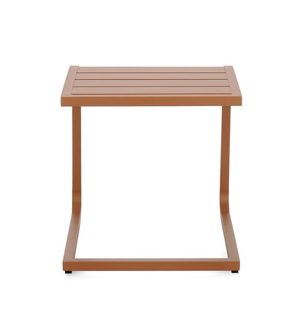 Tavolino "Taylor" struttura in alluminio per arredo casa da 40 x 40 cm