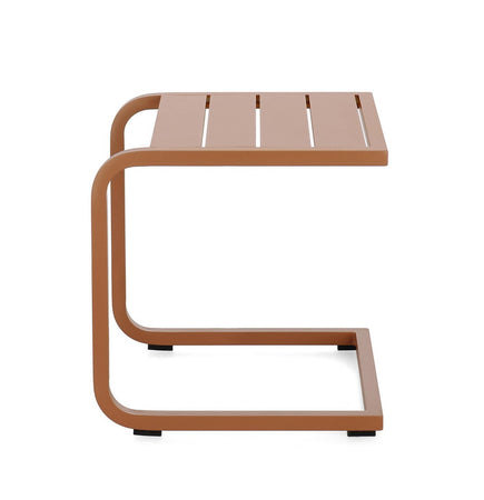 Tavolino "Taylor" struttura in alluminio per arredo casa da 40 x 40 cm