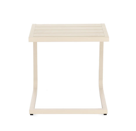 Tavolino "Taylor" struttura in alluminio per arredo casa da 40 x 40 cm