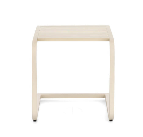 Tavolino "Taylor" struttura in alluminio per arredo casa da 40 x 40 cm