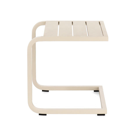 Tavolino "Taylor" struttura in alluminio per arredo casa da 40 x 40 cm