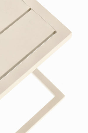 Tavolino "Taylor" struttura in alluminio per arredo casa da 40 x 40 cm