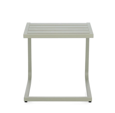 Tavolino "Taylor" struttura in alluminio per arredo casa da 40 x 40 cm