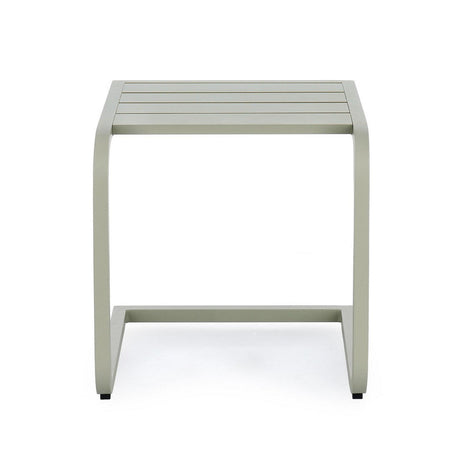 Tavolino "Taylor" struttura in alluminio per arredo casa da 40 x 40 cm