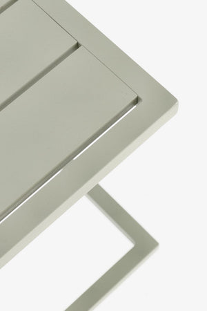 Tavolino "Taylor" struttura in alluminio per arredo casa da 40 x 40 cm