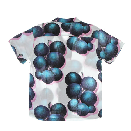 OBEY Camicia Manica Corta Uomo Blueberries Woven White/multi da uomo