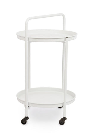 Carrello "Austin" con vassoio struttura in acciaio trattato per esterno