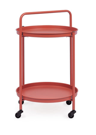 Carrello "Austin" con vassoio struttura in acciaio trattato per esterno