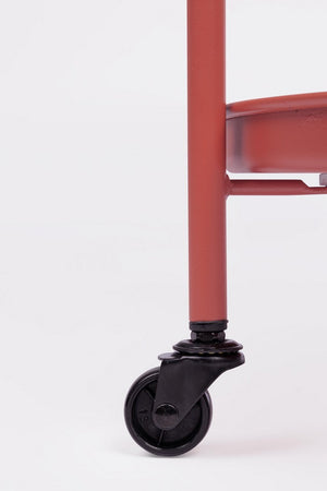 Carrello "Austin" con vassoio struttura in acciaio trattato per esterno