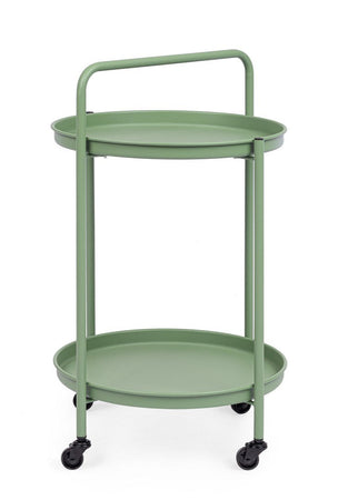 Carrello "Austin" con vassoio struttura in acciaio trattato per esterno