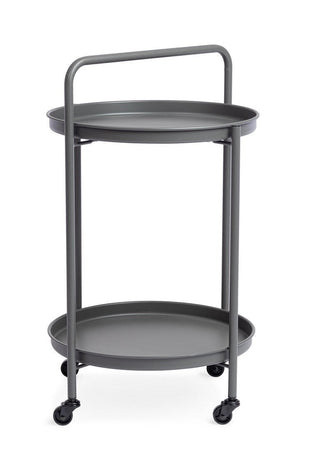 Carrello "Austin" con vassoio struttura in acciaio trattato per esterno