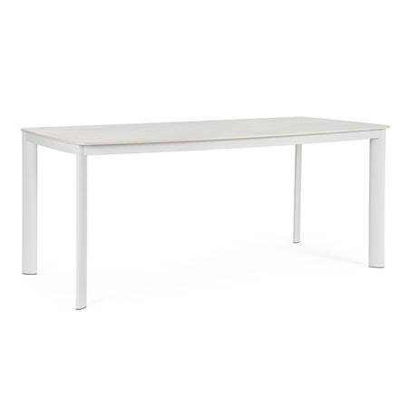 Tavolo "Alcora" struttura in alluminio verniciato a polvere 180 x h 75 cm per arredo casa