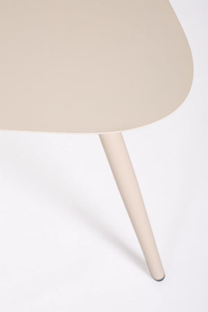 Tavolino "Yvonne" struttura in acciaio per esterno set da 2