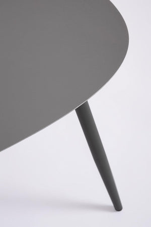 Tavolino "Yvonne" struttura in acciaio per esterno set da 2