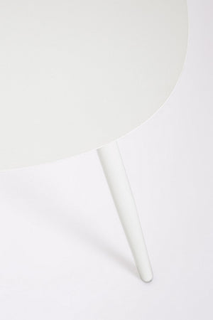 Tavolino "Yvonne" struttura in acciaio per esterno set da 2