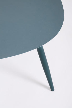 Tavolino "Yvonne" struttura in acciaio per esterno set da 2