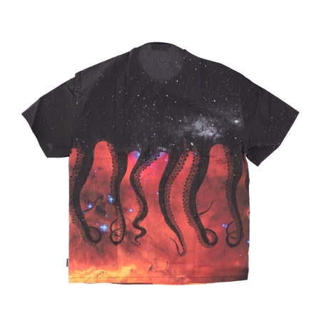 OCTOPUS Camicia Manica Corta Uomo Galaxy Shirt Black da uomo