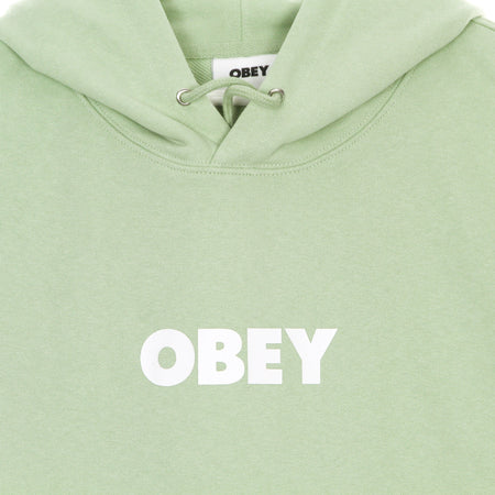 OBEY Felpa Leggera Cappuccio Uomo Bold Premium French Terry Hooded Sweat Cucumber da uomo