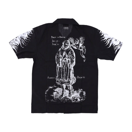 IHS Camicia Manica Corta Uomo Respect Your Demon Bowling Shirt Black da uomo