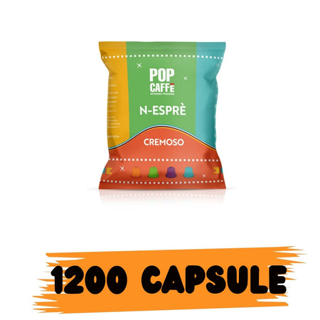 Pop Caffè N-Espré Miscela Cremoso 1200 capsule Compatibili Nespresso