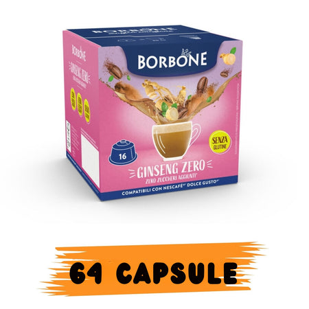 Borbone 64 Capsule Dolce Gusto Ginseng Zero