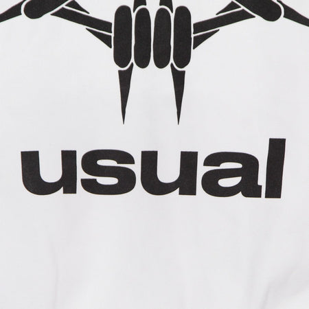 USUAL Felpa Leggera Cappuccio Uomo Og Hoodie White da uomo