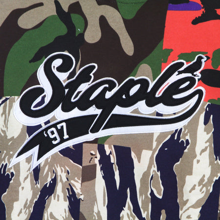 STAPLE Felpa Cappuccio Uomo Triboro Logo Hoodie Camo da uomo