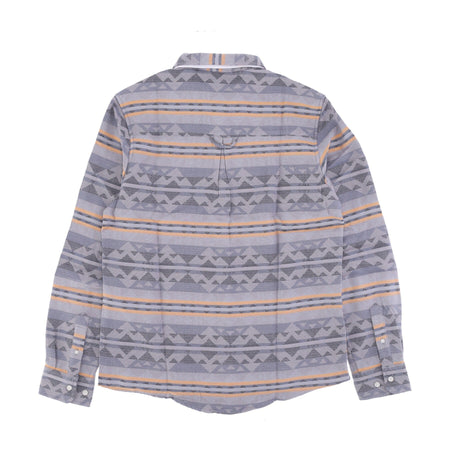 IRIEDAILY Camicia Manica Lunga Uomo Vintachi Shirt Grey/blue da uomo